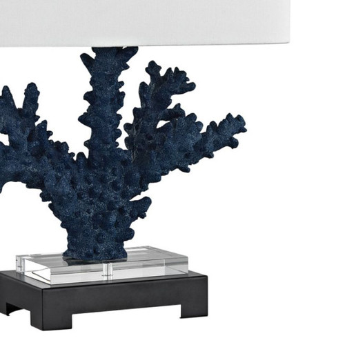 Andros Coral Navy Blue Shaped Lamp close up