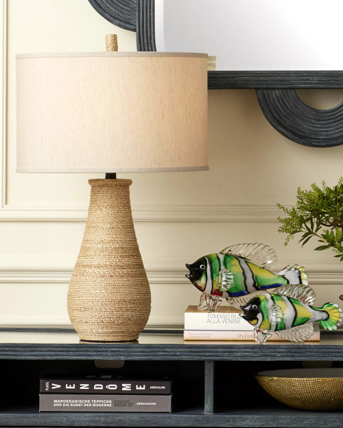 Joppa Abaca Rope Wrapped Table Lamp room idea