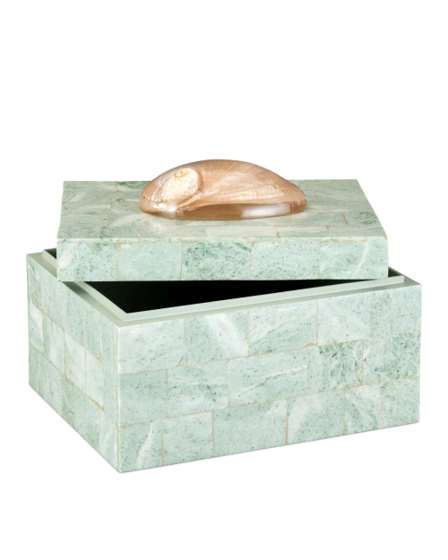 Iona Abalone Shell Adorned Stone Box box 1