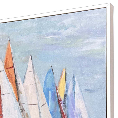 Lively Colorful Sails Canvas Art edge Lively Colorful Sails Canvas Art edge