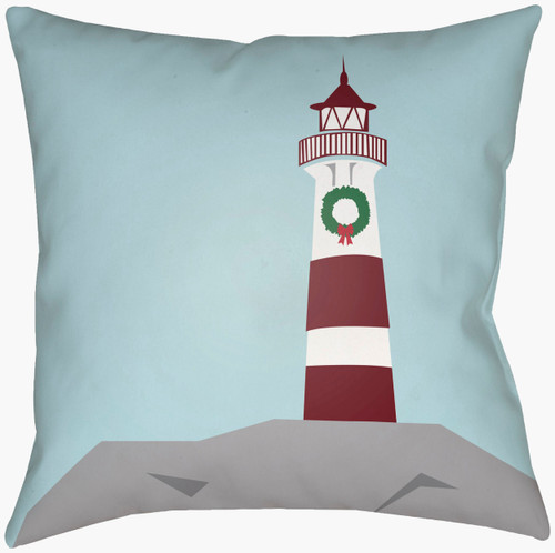 Lighthouse Holiday Cove Pillow
