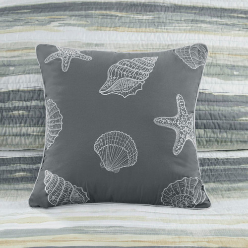 Marina Sunshine and Sand 6-Piece King Quilted Set pillow