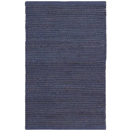 Algarve Navy Blue Natural Woven Jute Rug