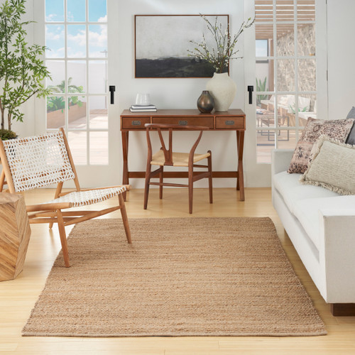 Algarve Natural Woven Jute Rug room view