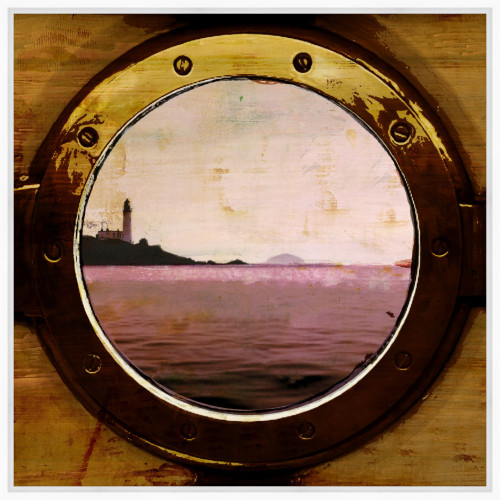 Finestra Sul Mare II Framed Canvas Giclee