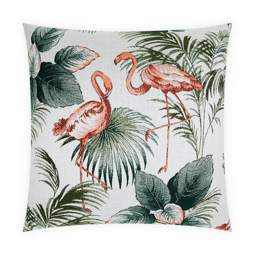 Tropicana Flamingo Palms Luxury Outdoor Pillow