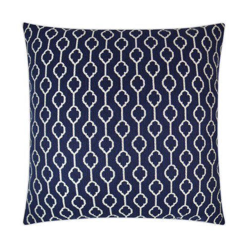 Striker Indigo Blue and White Pillow