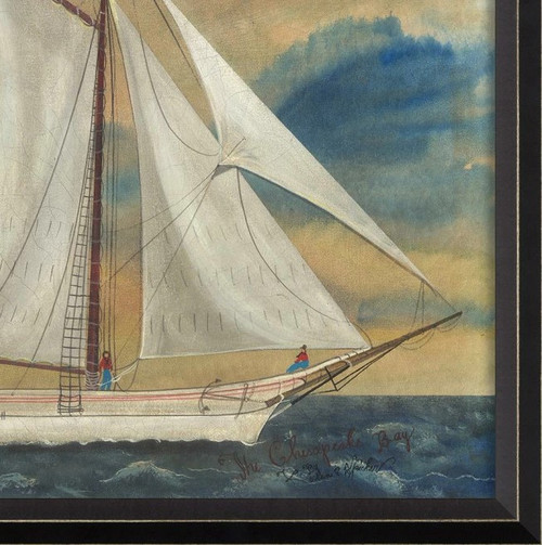 Sailing The Chesapeake Bay by Kolene Spicher Art  corner close up