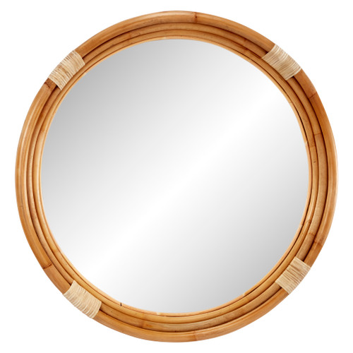 Sienna Large Round Rattan Mirror 