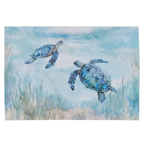 Tropical Turtle Friends Set of Four Placemats