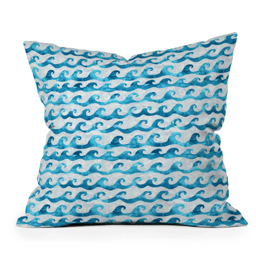 Turquoise Beach Swells Pillow