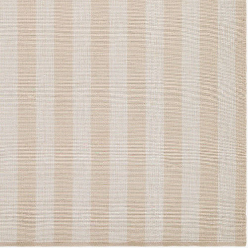 Harborside Ivory Striped Outdoor Safe Rug corner