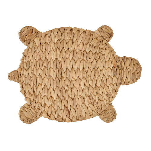 Sea Turtle Shaped Woven Water Hyacinth Charger