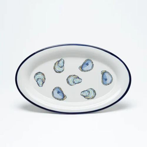Tidepool Blue Oyster Oval Set of Platters