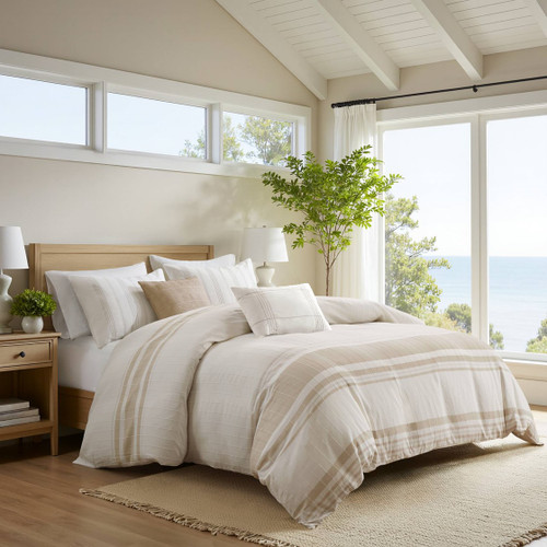 Dunes Mist Oversized Full Size 6-Piece Comforter Set