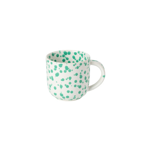 Green and White Polka Dot Rafaela Mug
