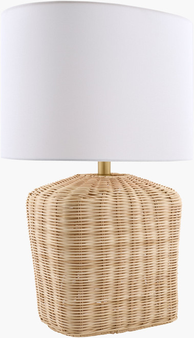 Julia Woven Rattan Accent Lamp angle view