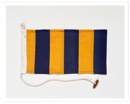 Golf-G Signal Flag Shadowbox Art white frame