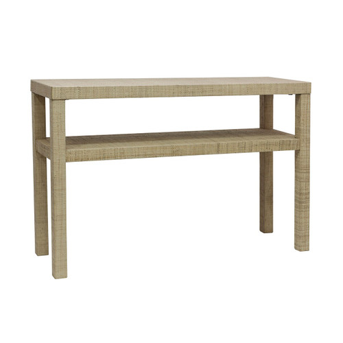 Gina Natural Raffia Wrapped Console Table