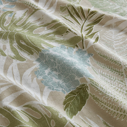 Jones Island Tropical Shower Curtain close up 2