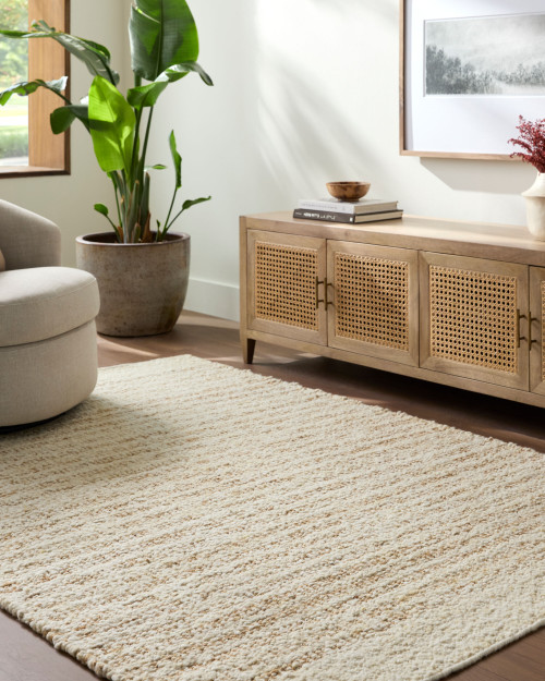Geneva Shores Jute and Wool Woven Rug room view