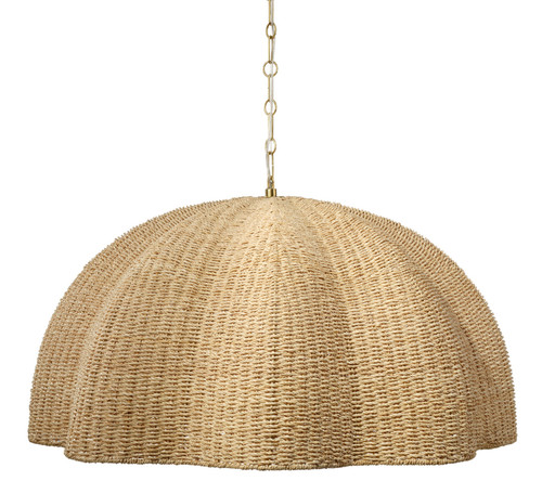 Rosemary Beach Natural Woven Large Pendant