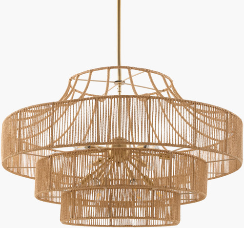 Windward 3-Tier Rope Wrapped Pendant Lighting 