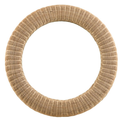 Seadrift Large Woven Round Rattan Mirror