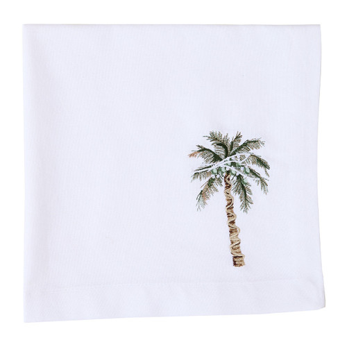 Deck the Palms Set of 4 Linen Napkins