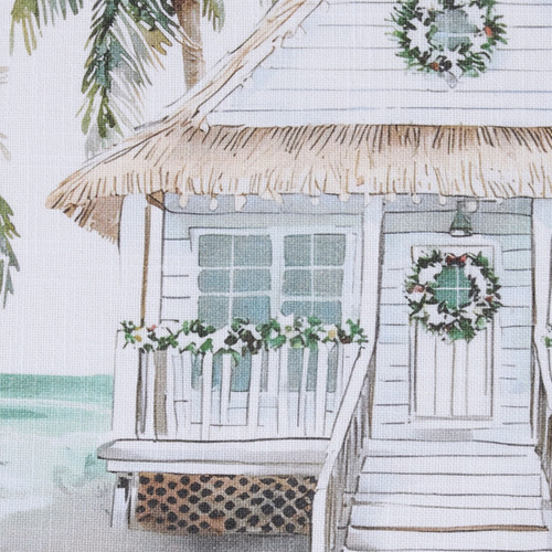  Deck the Palms Set of Four Placemats close up beach house