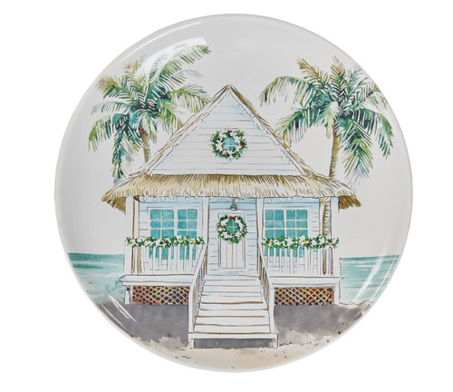 Deck the Palms Set of Four Salad-Dessert Plates