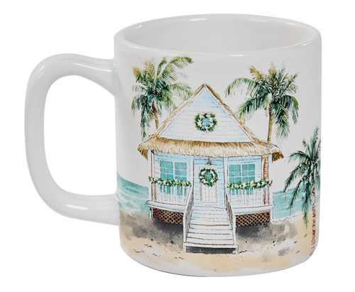 Deck the Palms Set of Four Coffee Mugs