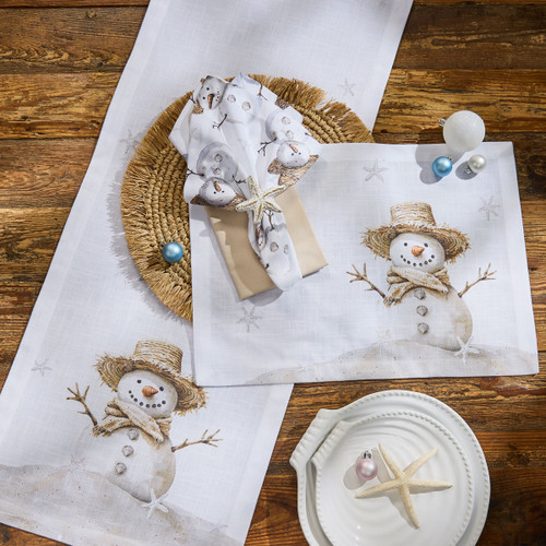 Holiday Sandman 54 Inch Table Runner with matching pieces