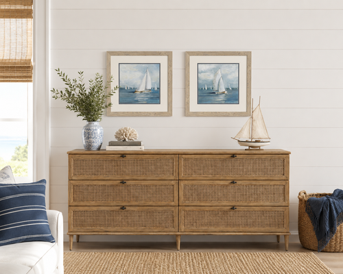 Harbor Regatta On the Bay Art Set in room example
