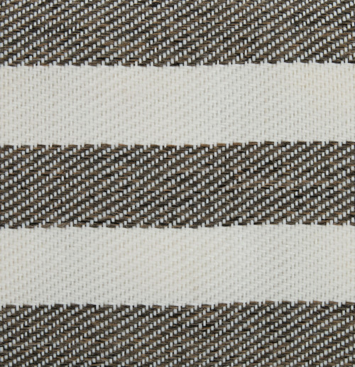 Island Vibes Driftwood Striped Square Pouf close up fabric