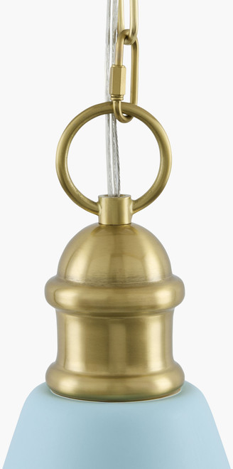 Heron Light Blue Pendant Lighting top of pendant