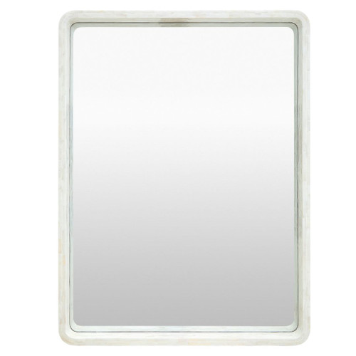 Pearl Cove II 40 x 30 Natural Shell Framed Rectangle Mirror 