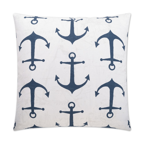 Harbor Club Navy Nautical 24 x 24 Pillow
