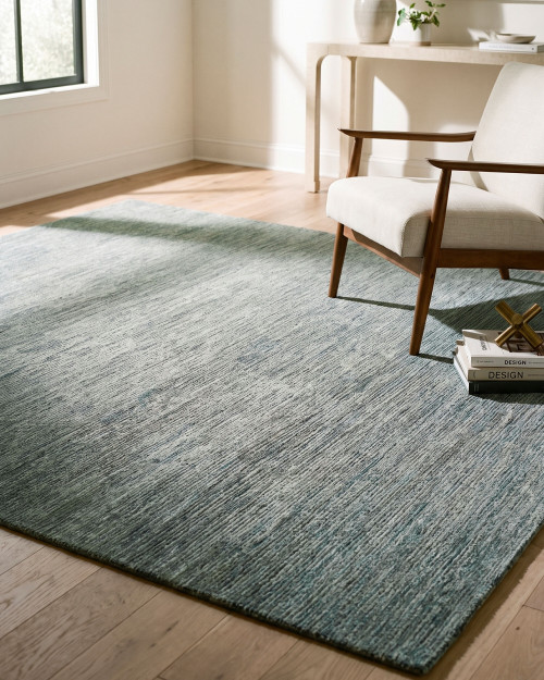 Windswept Shores High-Low Tufted Indoor Rug room example