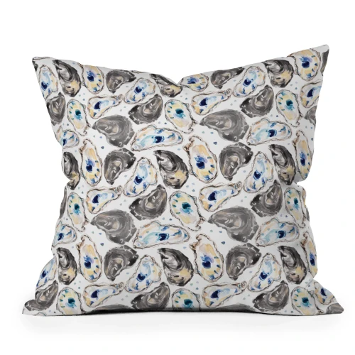 Steamboat Island Oysters Printed 20 x 20 Pillow 