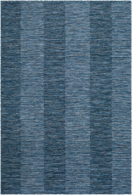 Cobalt Blue Ocean Shores Woven Area Rug