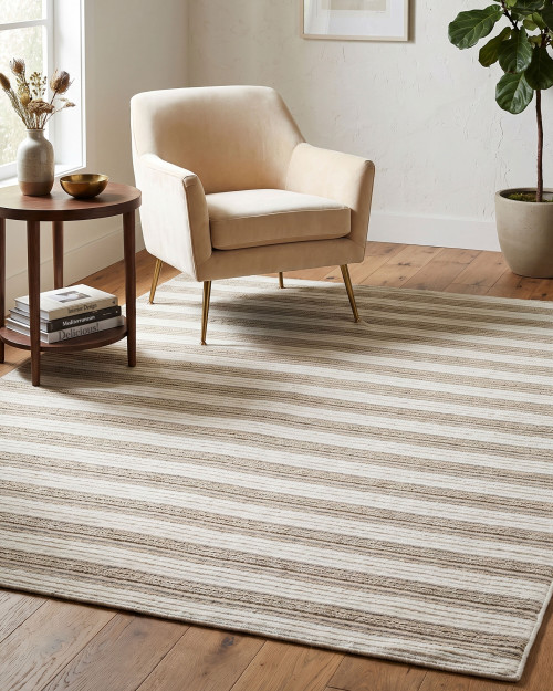 Dune Cabana Stripes Woven Area Rug indoor lifestyle