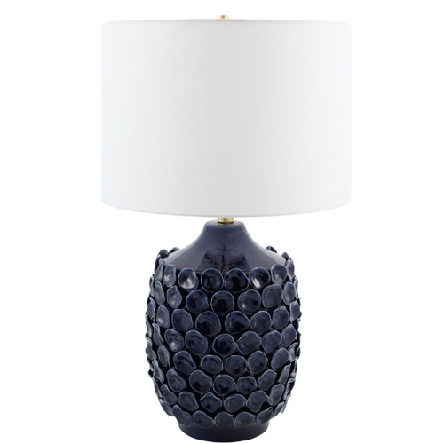 Deep Blue Depths Sculpted Table Lamp
