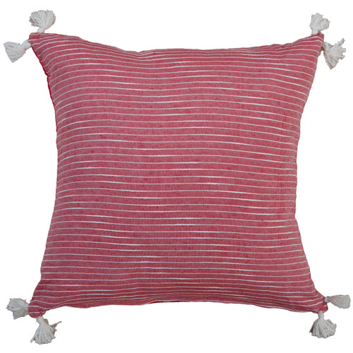 Shelter Island Red and White 20 x 20 Pillow 