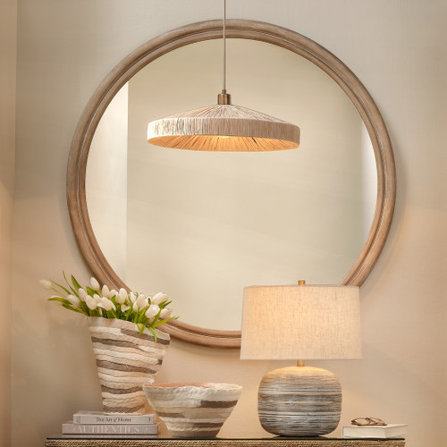 Parasol Natural Raffia Small Pendant Lighting room idea