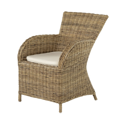 Rookery Coastal Rattan Set of Two Dining Chairs