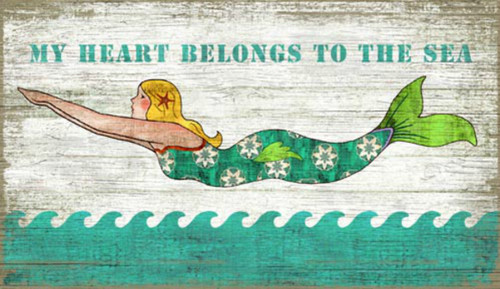 My Heart Belongs to the Sea Mermaid Art