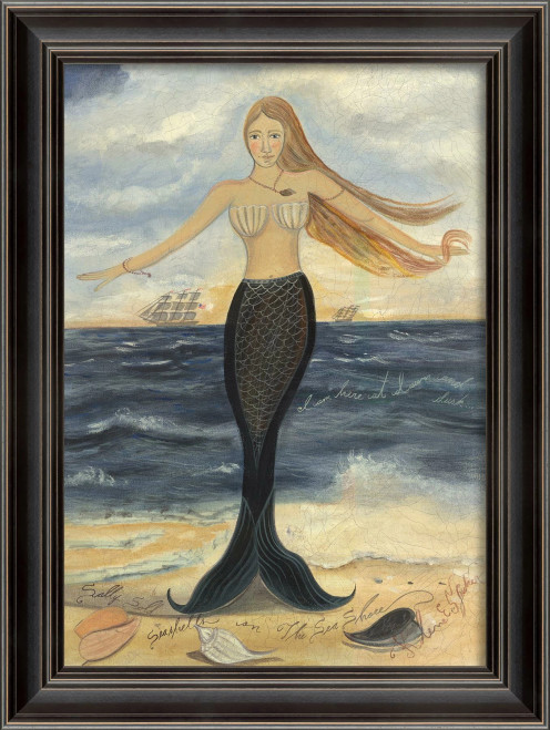 Here at Dawn and Dusk Mermaid Art - large Here at Dawn and Dusk Mermaid Art - large