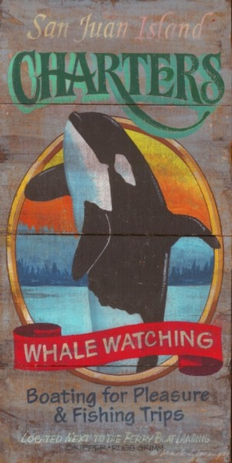 Orca Whale Watching Sign