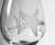 Starfish Etched Wine Goblets - Set of 4  close up